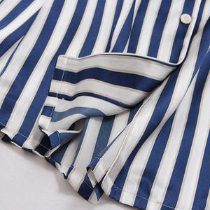 Personalizzato Logo Stampato A Righe Modello Stampato Adulto Caldo Inverno Oneise Delle Ragazze di Lusso di Seta Famiglia <span class=keywords><strong>Pigiama</strong></span> di Corrispondenza Set - Product Image 4