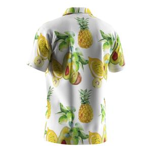 Chemise boutonnée hawaïenne personnalisée pour homme, imprimée par sublimation, motif floral, style polo, vêtement de plage - Product Image 4