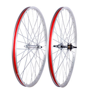 Jeu de roues de vélo 20 24 26 pouces, axe intégré, moyeu simple vitesse, 36 trous, en alliage d'aluminium, pour vélo de route avant et arrière - Product Image 3