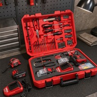 Ensemble d'outils sans fil SADIS, combo professionnel 21v, perceuse puissante de conception allemande, ensemble d'outils à main