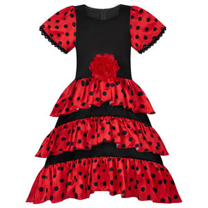 <span class=keywords><strong>Costume</strong></span> de <span class=keywords><strong>danseuse</strong></span> espagnole <span class=keywords><strong>flamenco</strong></span> mexicaine pour filles, robe rouge, Halloween, TRAD-005 - Product Image 3