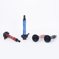 Narguilé en alliage d'aluminium chicha portable à tube unique shihsa avec jeu de bouteilles triangulaires vente en gros