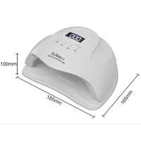 Lampe à Ongles UV LED Haute Puissance avec Poignée Portable, Séchoir Professionnel pour Manucure à Domicile et Salon 120W, Durcissement Rapide