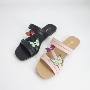 Sandales de plage personnalisées avec papillons pour femmes, pour dames, pantoufles de plage, vente en gros, été, - Product Image 1