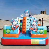 Château Gonflable Commercial Bubble House avec Toboggan, Aire de Jeu Intérieure, Jeu de Carnaval, Structure Gonflable pour Fêtes
