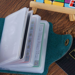 Portacarte portacarte portamonete portamonete portamonete portafoglio Custom Custom Custom manicetta per carte portafoglio da uomo in vera pelle - Product Image 2