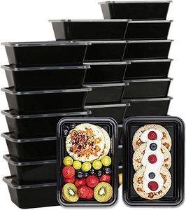 Boîte de rangement alimentaire en plastique rectangulaire pour micro-ondes, 28 oz, à emporter, boîte à lunch - Product Image 4