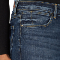 Taille haute femmes Denim pantalon solide mode moustache pantalon moustache Vintage décontracté Flare jean