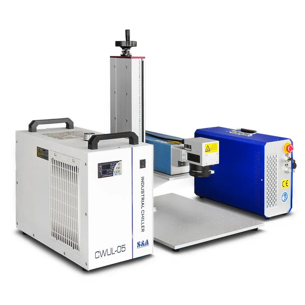 Máquina de impresión UV Huaray JPT de 5W y 10W, tipo dividido, láser UV, vidrio, plástico, máquina de marcado láser UV, precio de venta de fábrica