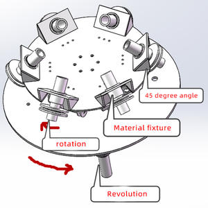 Copo centrífugo planetário do misturador biofarmacêutico 1L vácuo misturando a máquina defoaming com bomba de vácuo - Product Image 3