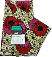 Tissu Pagne Africain en Lin pour la Maison, Tissu Wax Hollandais 100% Coton, Tissu Ankara Authentique 6 Yards pour Textile Africain, Idéal pour Tenues Décontractées