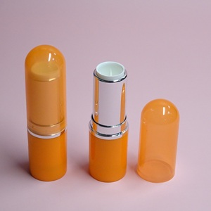 หลอดลิปบาล์มแบบใส 3-4 กรัม พร้อมฝาปิดแบบหัวกระสุน  หลอดลิปสติกพลาสติกเปล่า  หลอดลิปสติก ABS สำหรับบรรจุภัณฑ์เครื่องสำอาง - Product Image 1