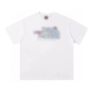 Correct Version <strong>North</strong>-<strong>face</strong> 250g Cotton Blend Crew Neck Short Sleeves Durable <strong>T</strong>-<strong>shirt</strong> Unisex Couple Style Trendy Print - Product Image 6