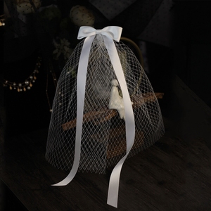 Xinmeiji V664 fábrica al por mayor estilo bosque Retro, lazo de cinta blanco súper etéreo, velo de <span class=keywords><strong>novia</strong></span> Popular para registro de matrimonio - Product Image 2