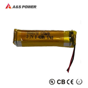 Малые литий-полимерные батареи <span class=keywords><strong>3</strong></span>,7 v 130mah цилиндрическая 100mah Lipo батарея 08310 для Sepaker/наушника - Product Image 3