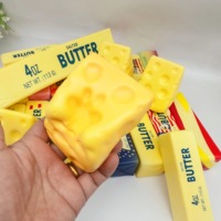 Vente en gros : Jouets anti-stress pour enfants, cube de fromage souple à remontée lente, en forme de bloc, pour le soulagement du stress