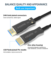 Câble HDMI en fibre optique à succès, compatible 8K 60Hz 48 Gbit/s EARC HDCP2.2 HDR pour PS4 PS5, longueurs 10M 20M 30M 40M 50M 60M 70M 80M 100M