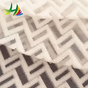 Bon marché Prix Tricoté Blanc Recyclé Chevrons 3D Air Spacer Sandwich Mesh Tissu Pour Matelas