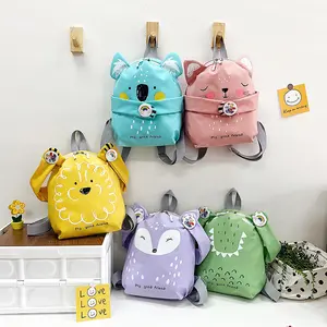 Usine vente mignon Animal paresseux Koala lapin dessin animé sac d'école enfant en bas âge toile Nylon école sac à dos