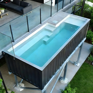 Piscina Familiar Prefabricada de Acero de Diseño Moderno de 20 pies, Contenedor Pequeño para Vacaciones al Aire Libre, Hoteles y Fiestas - Product Image 4