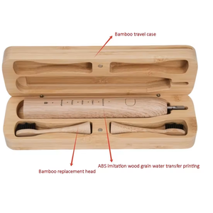 Naturale biodegradabile organico sonico spazzolino elettrico ricaricabile a ultrasuoni morbido setole eco-friendly domestico - Product Image 4