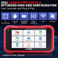 Lanzamiento original CRP123E V2.0 herramienta de diagnóstico automático OBD2 EOBD escáner todos los coches camiones Material plástico 2 años de actualización gratuita de por vida