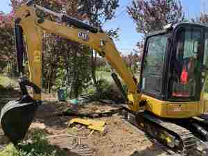 Mini pelle hydraulique d'occasion CAT 303E 303ECR |   Excavatrice sur chenilles avec toutes les pièces d'origine à vendre, équipement de construction compact - Product Image 4