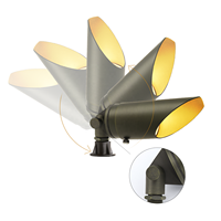 Lampes LED à faible tension pour extérieur, étanches, connectées par câble extérieur, projecteur encastré, éclairage paysager en laiton