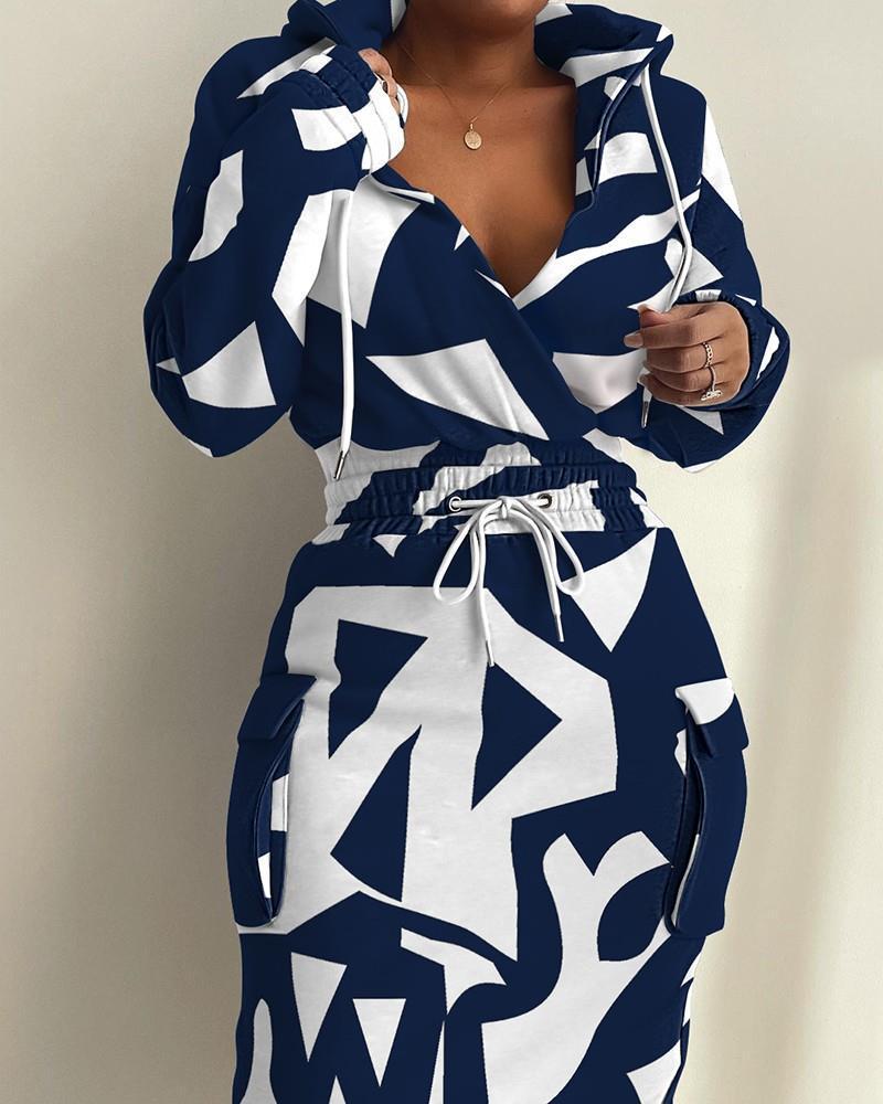 White blue print