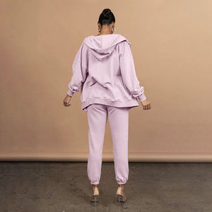 Fornitore all'Ingrosso Online Alxin, Set da Jogging 2 Pezzi con Logo Stampato, Felpe con Cappuccio, Abbigliamento Casual da <span class=keywords><strong>Donna</strong></span>, <span class=keywords><strong>Tuta</strong></span> da Ginnastica Femminile - Product Image 3