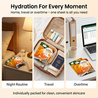 Masker Wajah Vitamin C Jeruk 25ml, Perawatan Kulit Alami dari Pabrik OEM, Menutrisi & Mencerahkan Kulit Secara Mendalam