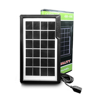 Banque d'énergie solaire de haute qualité 6V 2.1A dispositif de sortie Usb Banque d'énergie solaire portable Activités de plein air Charge à tout moment n'importe où