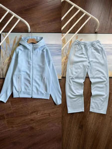 Meilleures ventes de vêtements de rue personnalisés OEM, sweat-shirt à fermeture éclair à manches longues, pantalon de survêtement de haute qualité, ensembles de 2 pièces unis - Product Image 5