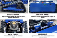Mesin Pemotong Rumput RF Wholesale dengan Snowblade Robot, Pemotong Rumput Taman dan Bajak Salju, Mesin Pemotong Rumput Remote Control Murah