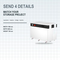 Batterie de stockage solaire LiFePO4 51,2 V 840 Ah 43 kWh avec BMS pour le stockage d'énergie hors réseau résidentiel et commercial