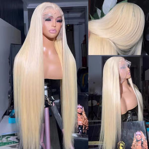 Popular New <strong>Style</strong> Straight 613 Lace <strong>Frontal</strong> Wig Brazilian Virgin Hair With Natural Hairline Pre Plucked Hairlin for Black Woman - Product Image 4