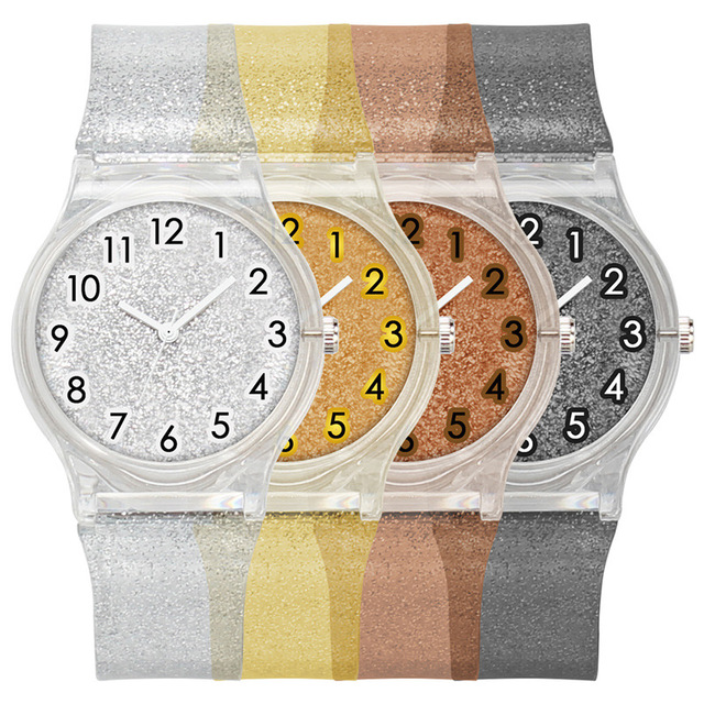 Recycle Plastic Watches Custom Design Wrist Band and Dial OEM Personalized Watches