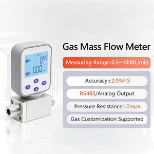 Débitmètre massique thermique numérique à faible débit RS485 Modbus Sortie 4-20mA MEMS pour la détection précise du débit d'air, d'azote et d'oxygène OEM - Product Image 1