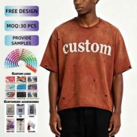 Camiseta de Punto Sólido con Impresión Digital Personalizada para Hombre, 100% Algodón, Lavado Ácido, Corte Regular, Formal, Manga Corta