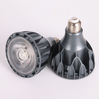 Aluminium finition noire 15/24/36/60 degrés CRI98 3000K 6000K E27/E26 à spectre complet Par30 ampoule LED 30 watts