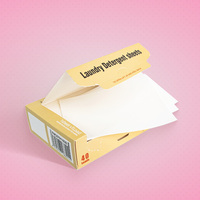 Feuilles de détergent à lessive écologiques avec parfum sans plastique liquide moins de feuille de blanchisserie pour les peaux sensibles