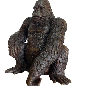 High Quality Life Size Bronze <strong>Gorilla</strong> <strong>Statue</strong> - Product Image 2