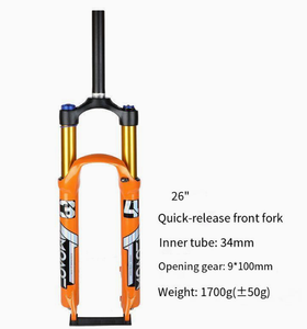 Suspensión WAKE de 26/27 pulgadas, horquilla delantera de <span class=keywords><strong>bicicleta</strong></span> MTB de aleación de magnesio de 5/29 pulgadas, horquilla de resorte amortiguadora neumática <span class=keywords><strong>para</strong></span> bicicletas de carretera - Product Image 5