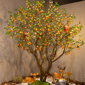 ต้นไม้ผลส้มเทียมประดับทับทิมสไตล์จีนในร่มใหม่เป็นมิตรต่อสิ่งแวดล้อมขอให้ปีใหม่ขอบคุณพระเจ้า - Product Image 2