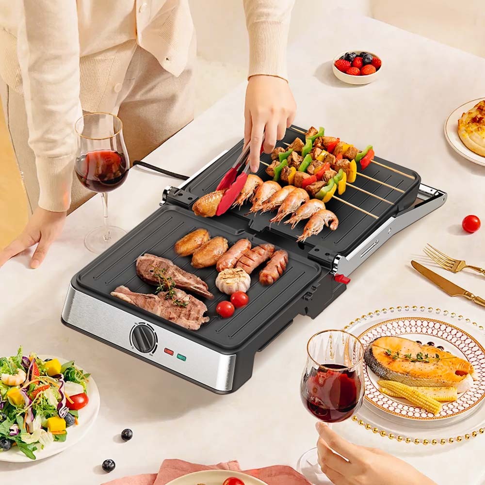 WINNING STAR ST-9399 2200W Non-Stick Panini Sandwich Machine for