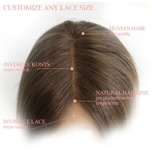 Perruque Lace Front Transparente en Cheveux Humains Européens, Ligne de Cheveux Naturelle, Reflets Blond Platine, pour Femmes Blanches - Product Image 5