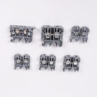 SAK 4/10 Schraubklemmen 4mm² 32A 800V Kombinationsanschluss Durchgangs-DIN-Schienen-Klemmenblock
