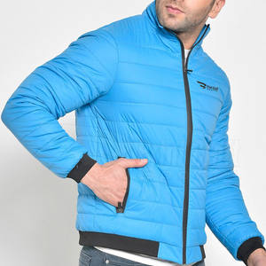 Chaqueta acolchada de poliéster de talla grande informal de estilo callejero para hombre, ropa de invierno con cuello levantado, tela de fabricante directo - Product Image 4