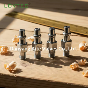 ข้อต่อแก๊สแรงดันสูงแบบเชื่อมต่อเร็ว เกลียว 1/8NPT สำหรับคาร์บอนไดออกไซด์และออกซิเจน ใช้ในทางการแพทย์ - Product Image 2