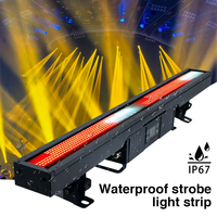 Bande lumineuse stroboscopique DMX512 RGBW étanche IP67 avec effet de lumière courante et de brouillard pour bars